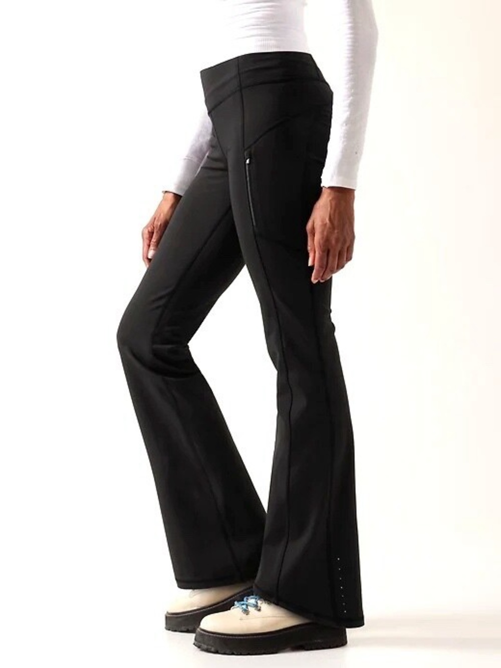 Athleta Rainier Bootcut Black Athletic Pants Size S